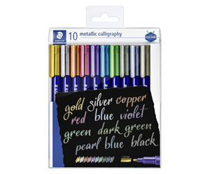 Hobbyartikler - Staedtler MARKER KALIGRAFI MET 10 Assorted. - 8325 TB10