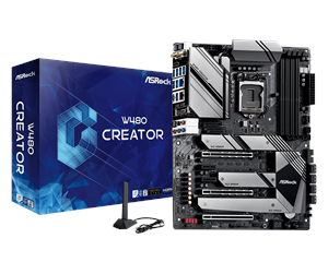 Hovedkort - ASRock W480 Creator Hovedkort - Intel W480 - Intel LGA1200 socket - DDR4 RAM - ATX - 90-MXBC30-A0UAYZ