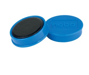 Konferanse & Presentasjon - Nobo  Whiteboard magneter 32 mm, pakke med 10 stk. Blå - 1915299