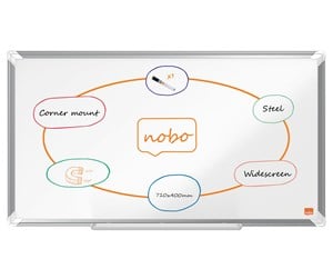 Konferanse & Presentasjon - Nobo Premium Plus Widescreen Lakkert Stål magnetisk whiteboard 32" (71 x40 cm) - 1915370