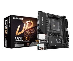 Hovedkort - GIGABYTE A520I AC Hovedkort - AMD A520 - AMD AM4 socket - DDR4 RAM - Mini-ITX - A520I AC