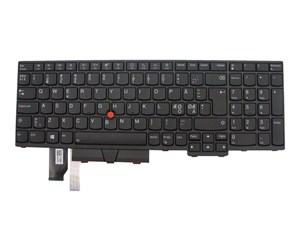 Tastatur - Lenovo Chicony - Bærbart tastatur - til utskifting - Nordisk - Svart - 5N20W68251