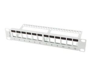 Tilbehør - Lanberg PPKS-9112-S - patch panel (blank) - 1U - 10" - PPKS-9112-S