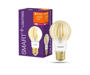 Smarthus - LEDVANCE SMART+ standard 55W/824 klar filament guld E27 Zigbee - 4058075528178