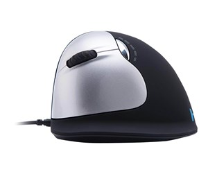 Mus - R-Go Tools R-Go HE Mouse Ergonomic Mouse Large Left - Mus - 5 - Sølv - RGOHELELA