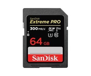 Minnekort - SanDisk Extreme PRO SD - 300MB/s - 64GB - SDSDXDK-064G-GN4IN