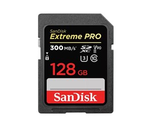 Minnekort - SanDisk Extreme PRO SD - 300MB/s - 128GB - SDSDXDK-128G-GN4IN