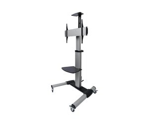 Veggmontering, AV-braketter & AV-møbler - Deltaco Office Display Cart Adjustable with crank 70 kg 70" 200 x 200 mm - ARM-0450