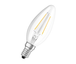 LED-lyspære - Osram LED-lyspære Candle 1.5W/827 (15W) filament clear E14 - 4058075436701