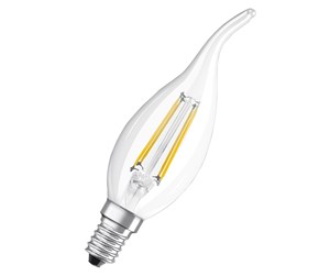 LED-lyspære - Osram LED-lyspære Candle Filament 4W/827 (40W) Clear E14 - 4058075434226