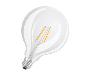 LED-lyspære - Osram LED-lyspære Globe 4W/827 (40W) Clear E27 - 4052899972384