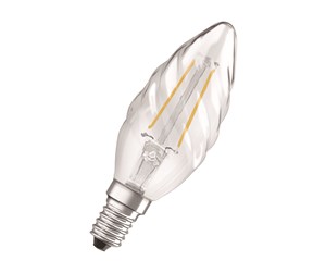 LED-lyspære - Osram LED-lyspære Candle Filament 2,5W/827 (25W) Clear E14 - 4058075436565