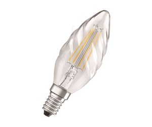 LED-lyspære - Osram LED-lyspære Candle Filament 4W/827 (40W) Clear E14 - 4058075434202