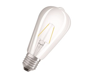 LED-lyspære - Osram LED-lyspære Edison 2.5W/827 (25W) filament clear E27 - 4058075436763