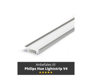 Smarthus - Light Solutions Aluminum profile - Model G for Philips Hue and LIFX - Alu - 5714255001488