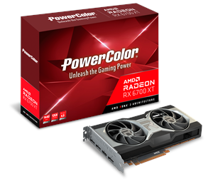 Grafikkort - PowerColor Radeon RX 6700 XT AMD Reference - 12GB GDDR6 RAM - Grafikkort - AXRX 6700XT 12GBD6-M3DH