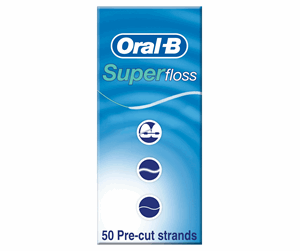 Elektrisk tannbørste - Oral-B Tannkrem Super Floss Pre-Cut Floss Strands - 50 stk. - 4103330017369