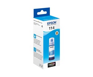 Printertilbehør blekk/toner - Epson 114 - original - Cyan ink refill - Blekkrefill Blå - C13T07B240