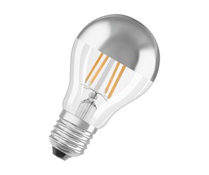 LED-lyspære - Osram LED-lyspære Standard 4W/827 (34W) Filament Clear Mirror Silver E27 - 4058075435322