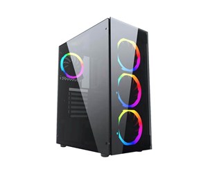 Kabinett - Gembird Fornax 1500RGB PC case - Kabinett - Tower - Svart - CCC-FC-1500RGB