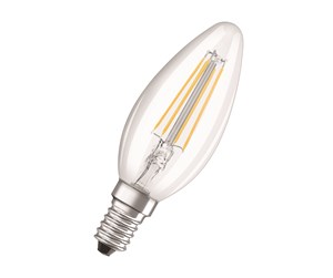 LED-lyspære - Osram LED-lyspære STAR+ Candle Filament 4W/827 (40W) Clear 3-step Dimmable E14 - 4058075434462