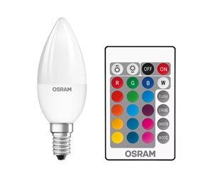 LED-lyspære - Osram LED-lyspære STAR+ RGBW Remote Candle 4,5W/827 (25W) Frosted Dimmable E14 - 4058075430778