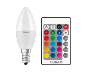 LED-lyspære - Osram LED-lyspære STAR+ RGBW Remote candle 5.5W/827 (40W) frosted dimmable E14 - 4058075430853