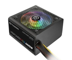 Strømforsyning (PSU) - Thermaltake Litepower RGB 650W Strømforsyning (PSU) - 650 Watt - 120 mm - ATX - 80 Plus - PS-LTP-0650NHSANE-1