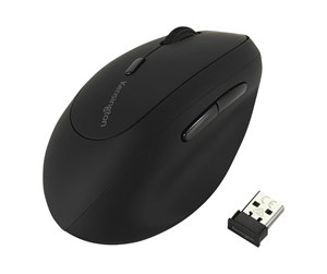 Mus - Kensington Pro Fit Ergo Wireless Mouse - Vertical mouse - 6 - Svart - K79810WW