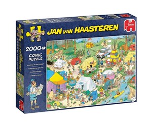 Puslespill - Jumbo Puzzle Jan van Haasteren - Camping in the Forest - JUM9087