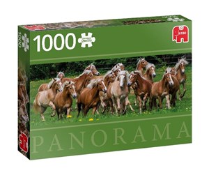 Puslespill - Jumbo Puzzle - Haflinger Horses (1000 pieces) - JUM8827