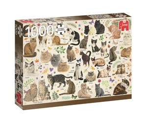 Puslespill - Jumbo Puzzle - Cat Poster (1000 pieces) - JUM8595