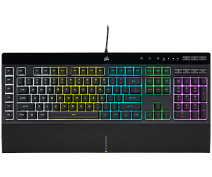 Tastatur - Corsair K55 RGB PRO - Gamingtastatur - Nordisk - Svart - CH-9226765-ND