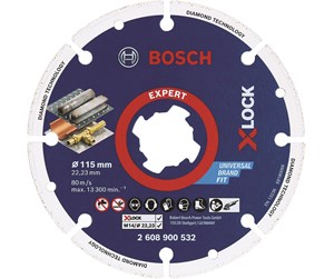 Vinkelsliper - Bosch X-LOCK diamantmetallskive 115 x 22,23 mm - 2608900532