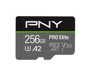 Minnekort - PNY PRO Elite MicroSD/SD - 100MB/s - 256GB - P-SDU256V32100PRO-GE