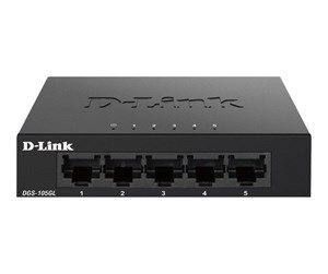 Switch/splitter - D-Link DGS-105GL 5 Port Gigabit Metal Unmanaged Desktop Switch - DGS-105GL