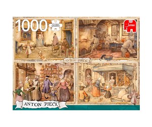 Puslespill - Jumbo Puzzle - Anton Pieck: Bakers from the 19th C - JUM8818