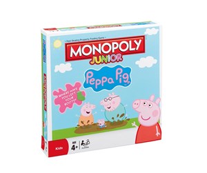 Brettspill & Puslespill - Winning Moves Monopoly Junior - Peppa Pig/Gurli Gris (ENG) - WIN2518