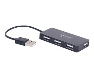 USB-hub - Gembird UHB-U2P4-04 - hub - 4 ports USB-hub - 4 porter - Svart - UHB-U2P4-04