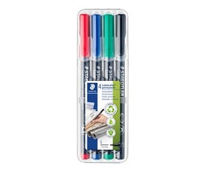 Skrive- & Tegneverktøy - Staedtler Universal pen Lumocolor perm S 4pcs - 313 WP4