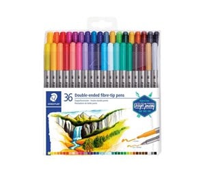 Hobbyartikler - Staedtler Double-ended fibre-tip pens 36pcs - 3200 TB36