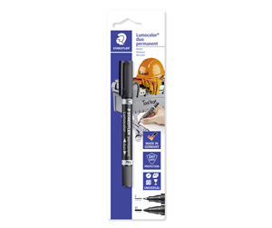 Skrive- & Tegneverktøy - Staedtler Marker duo Lumo blister handyman - 348-9 BK-1