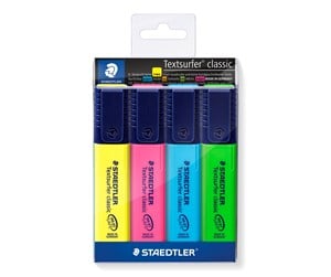 Skrive- & Tegneverktøy - Staedtler Highlighter Textsurf.cl.4pcs.wallet - 364 WP4   05