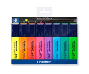 Skrive- & Tegneverktøy - Staedtler Highlighter Textsurf.cl.8pcs.wallet - 364 WP8   04