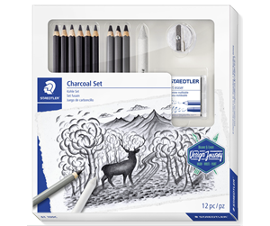 Hobbyartikler - Staedtler Mixed Charcoal Set        100% PEFC - 61 100C