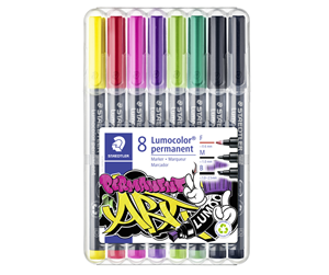 Skrive- & Tegneverktøy - Staedtler Lumocolor perm. mixed set 8pcs - 31-S WP8