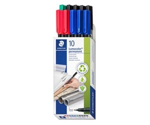 Skrive- & Tegneverktøy - Staedtler Universal pen Lumocolor perm F ass - 318 B10