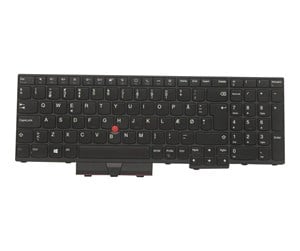 Tastatur - Lenovo - notebook replacement keyboard - Bærbart tastatur - til utskifting - Dansk - Svart - 5N20X22780