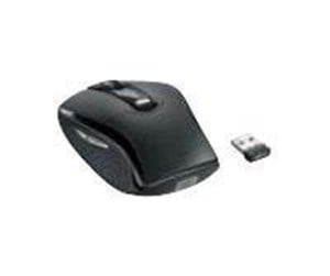 Mus - Fujitsu WI660 - mouse - 2.4 GHz - black silver - Mus - Sølv - S26381-K471-L100