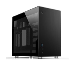 Kabinett - Jonsbo V10 Mini-ITX case TG - Black - Kabinett - Minitower - Svart - V10-G Black